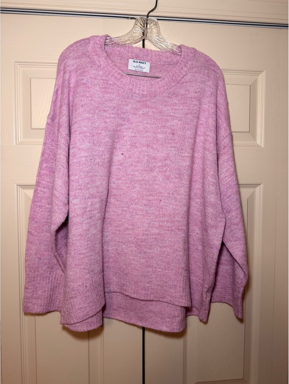Old Navy XL Pink Recycled Wool Blend Sweater